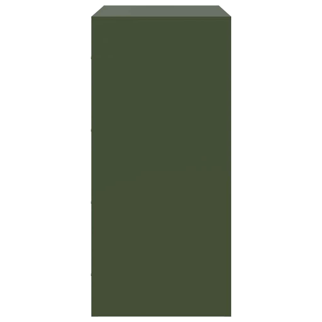 Sideboard Olive Green 67x39x83 cm Steel
