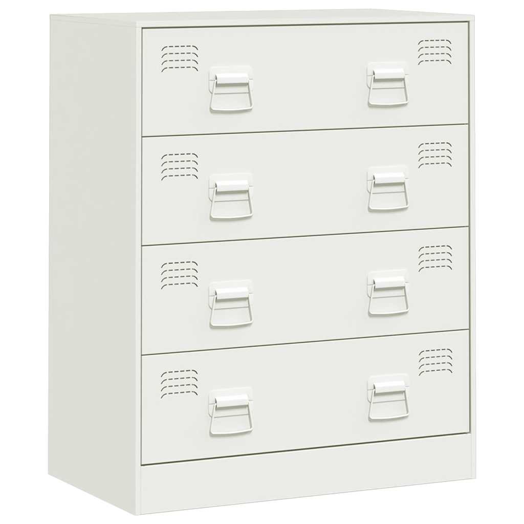 Sideboard White 67x39x83 cm Steel