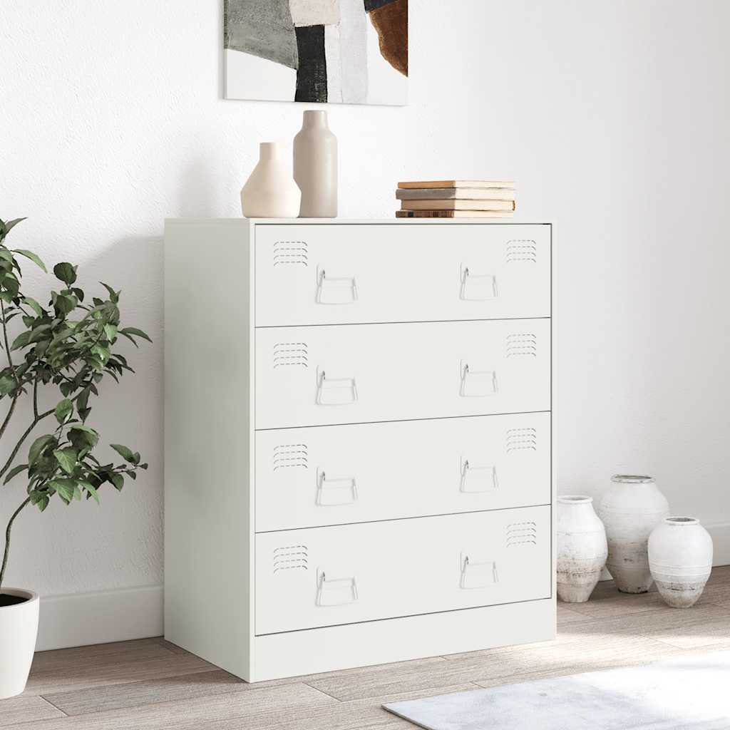 Sideboard White 67x39x83 cm Steel