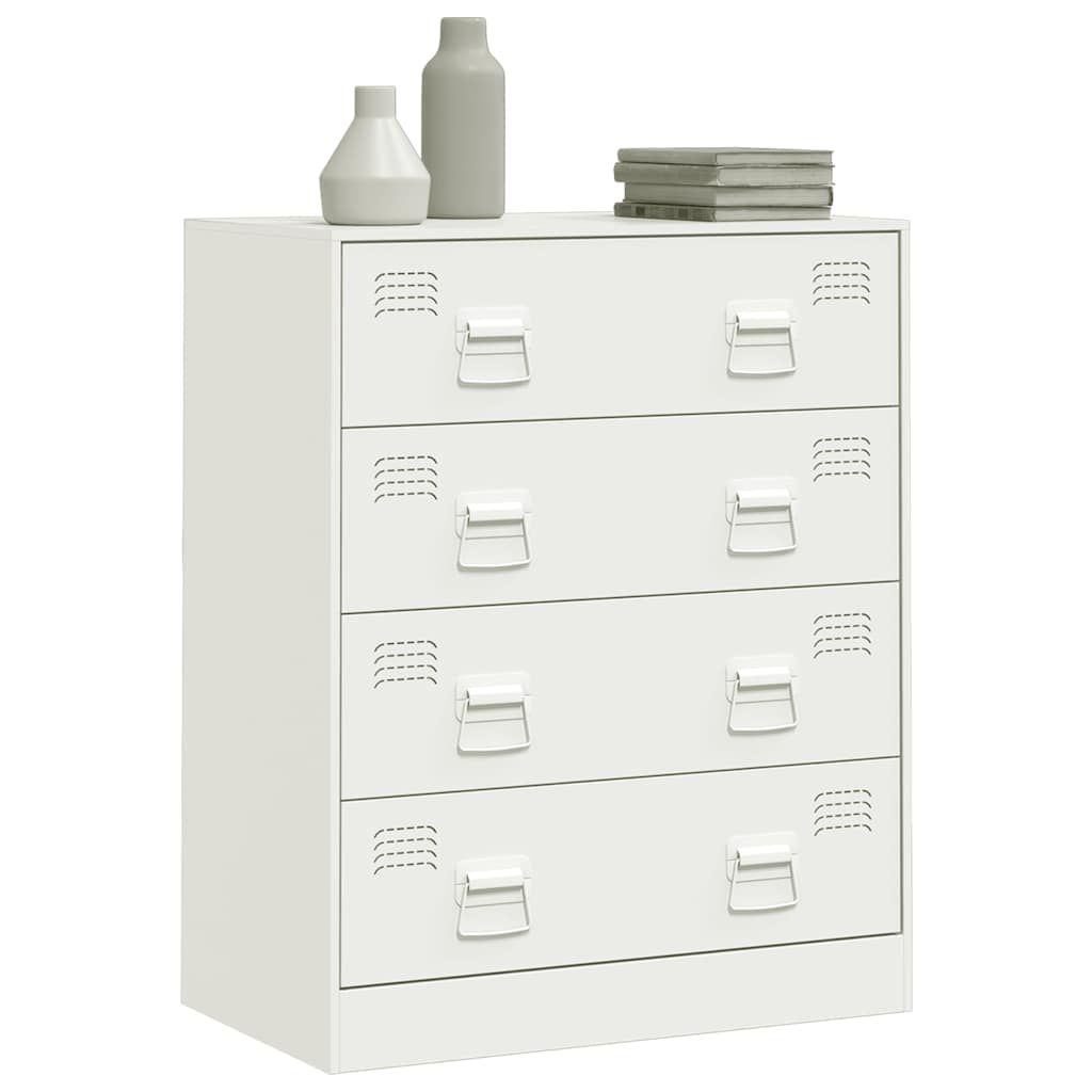 Sideboard White 67x39x83 cm Steel