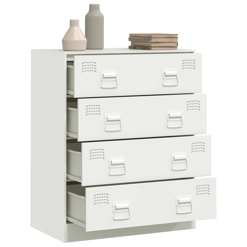 Sideboard White 67x39x83 cm Steel