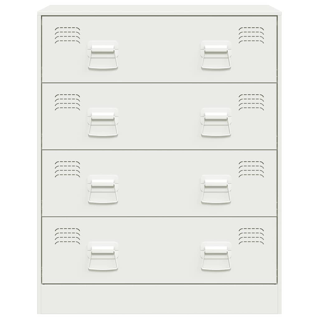 Sideboard White 67x39x83 cm Steel