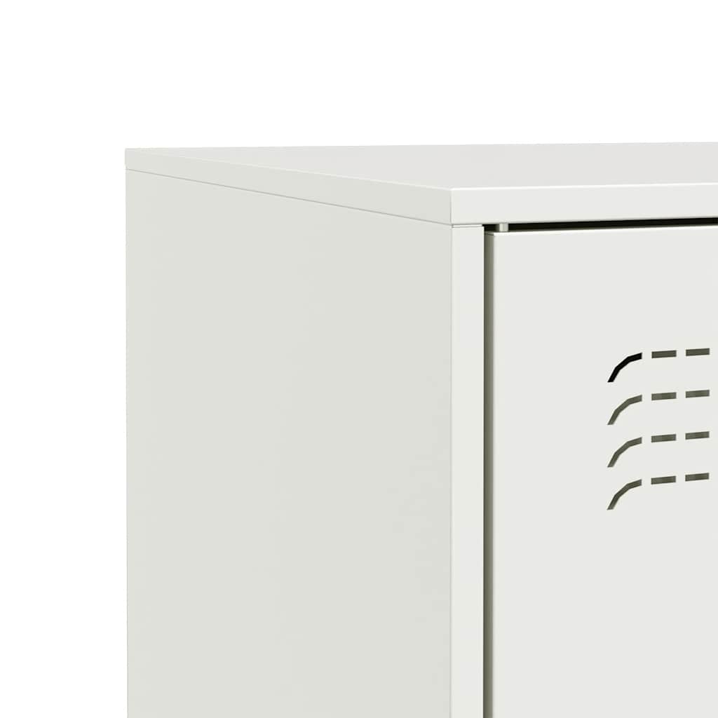 Sideboard White 67x39x83 cm Steel