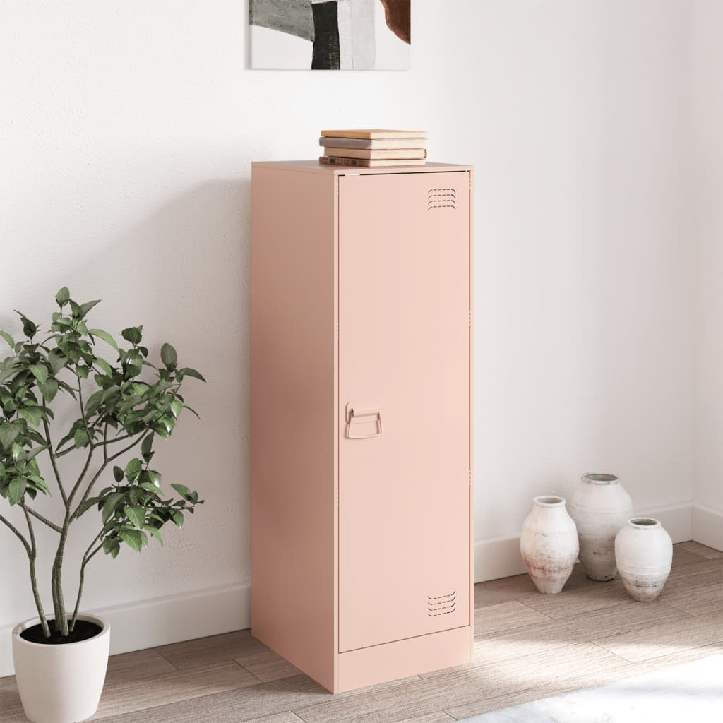Sideboard Pink 34.5x39x107 cm Steel