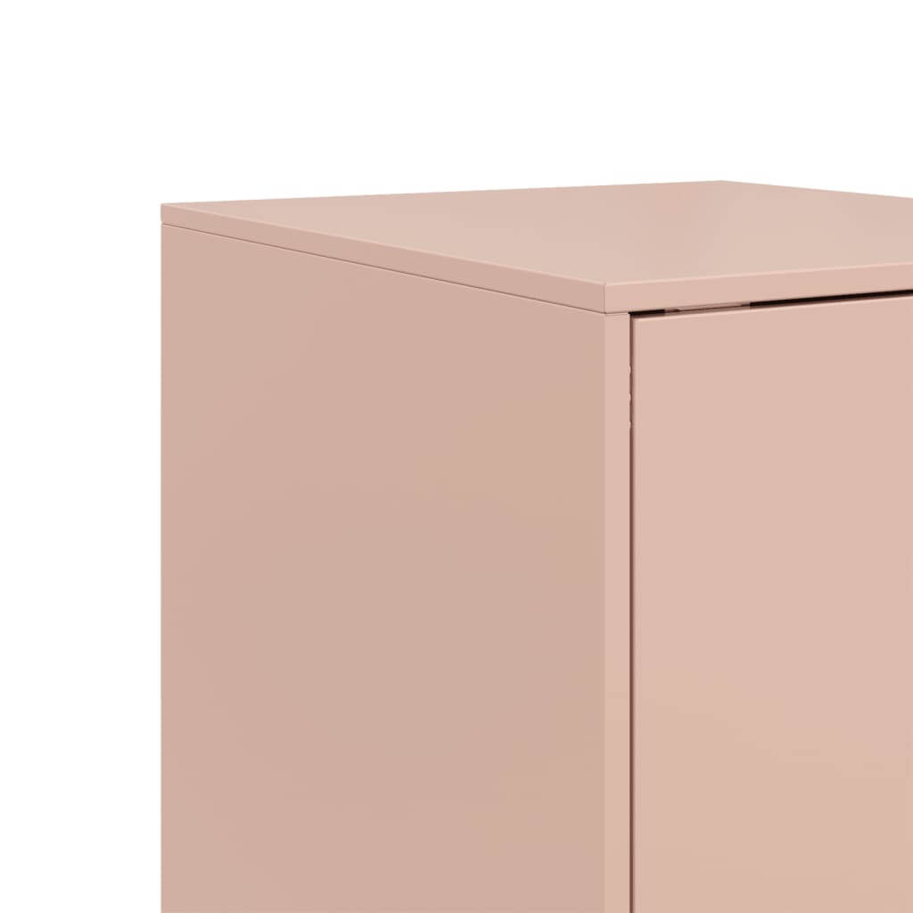 Sideboard Pink 34.5x39x107 cm Steel