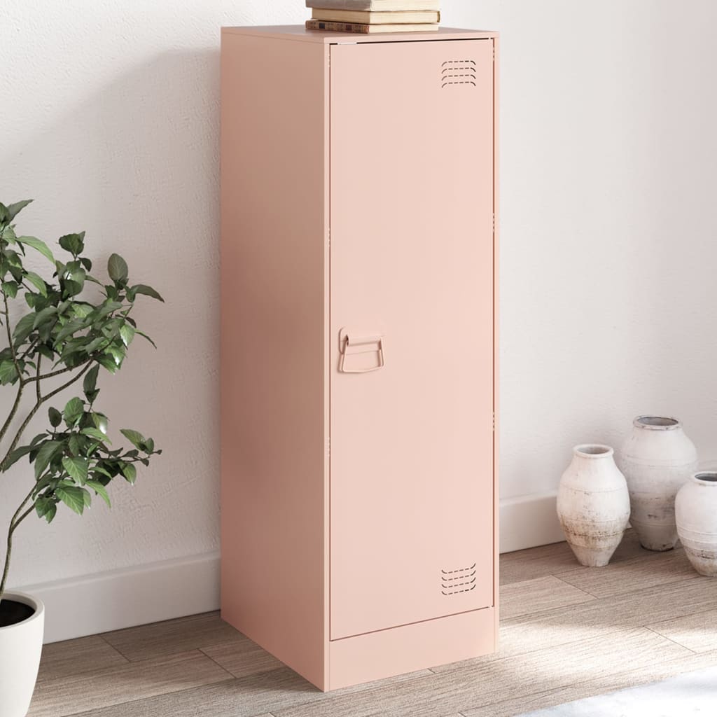 Sideboard Pink 34.5x39x107 cm Steel