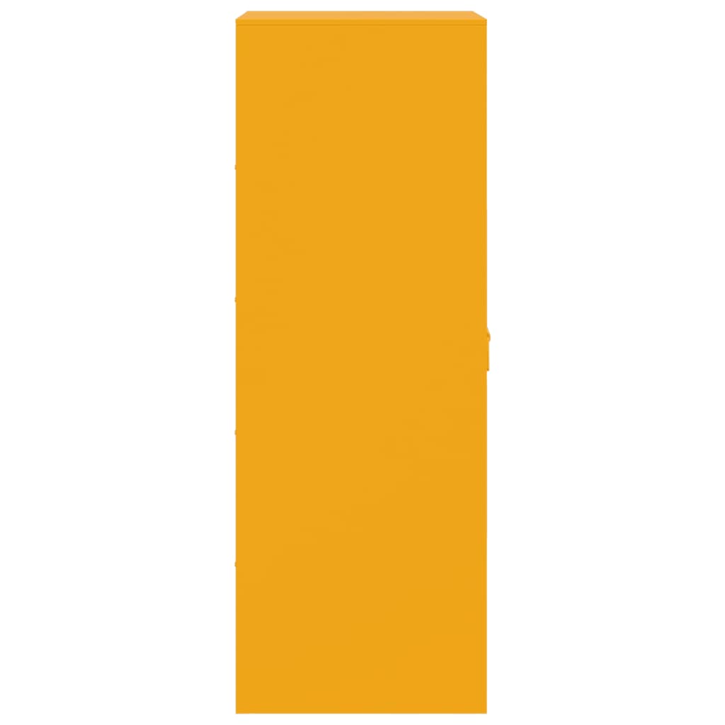 Sideboard Mustard Yellow 34.5x39x107 cm Steel