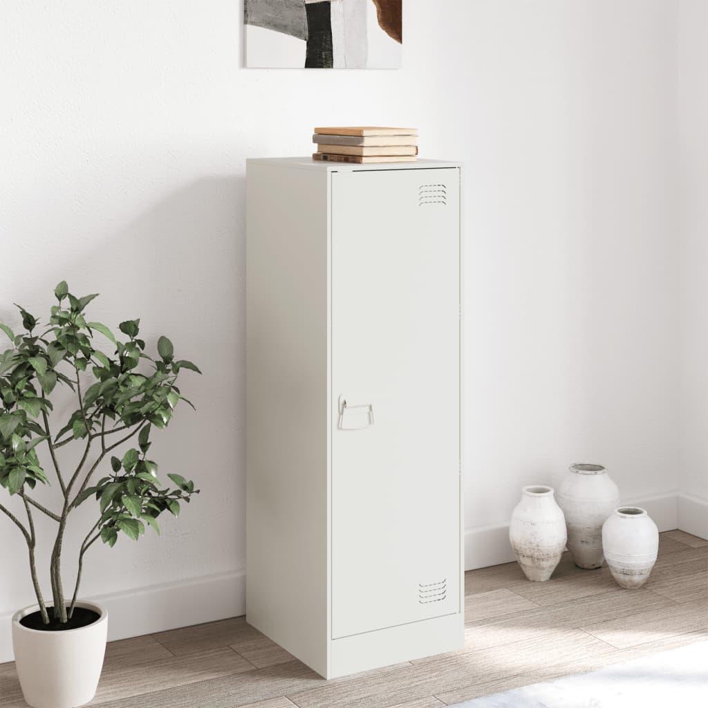 Sideboard White 34.5x39x107 cm Steel