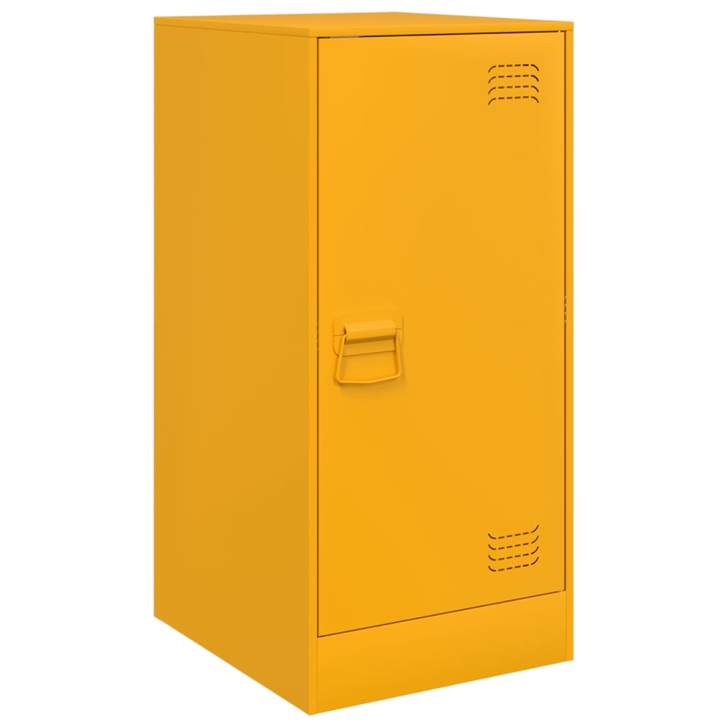 Sideboard Mustard Yellow 34.5x39x73 cm Steel
