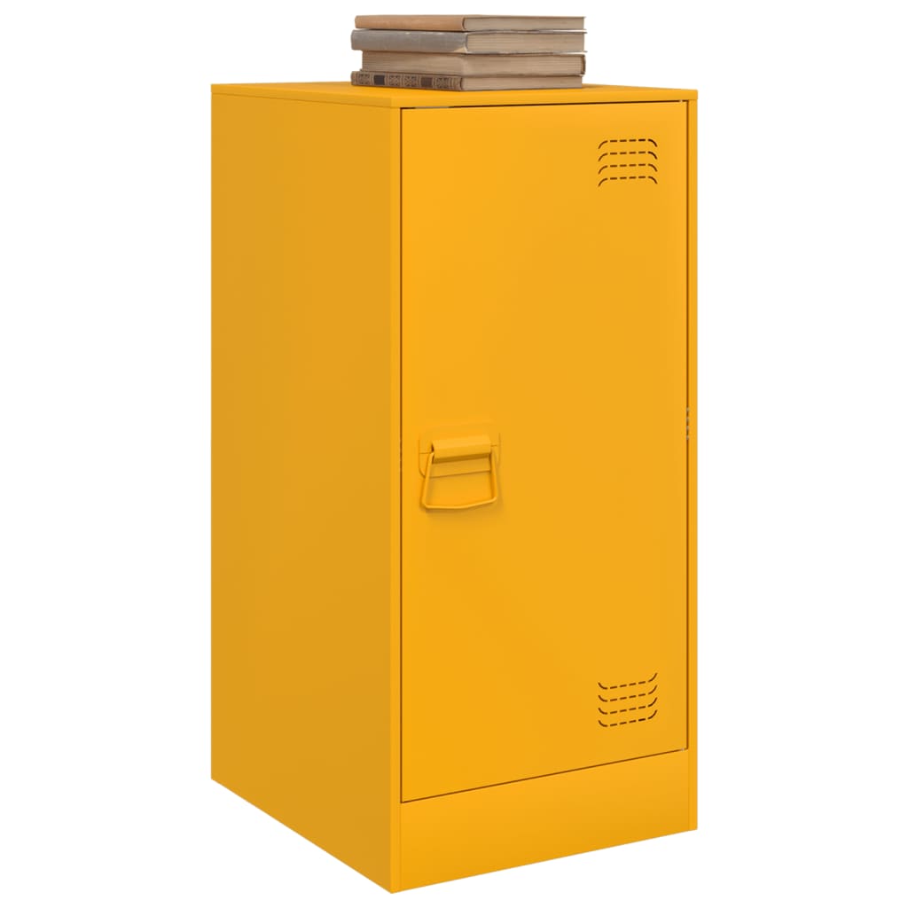 Sideboard Mustard Yellow 34.5x39x73 cm Steel