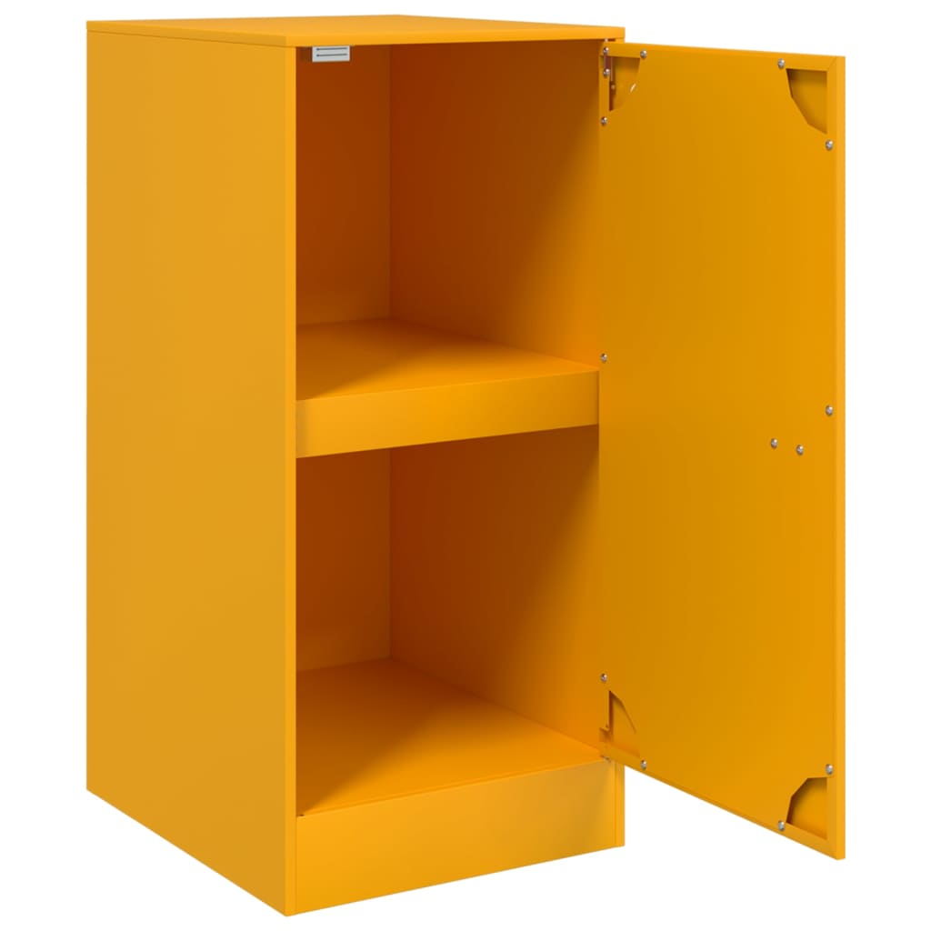 Sideboard Mustard Yellow 34.5x39x73 cm Steel