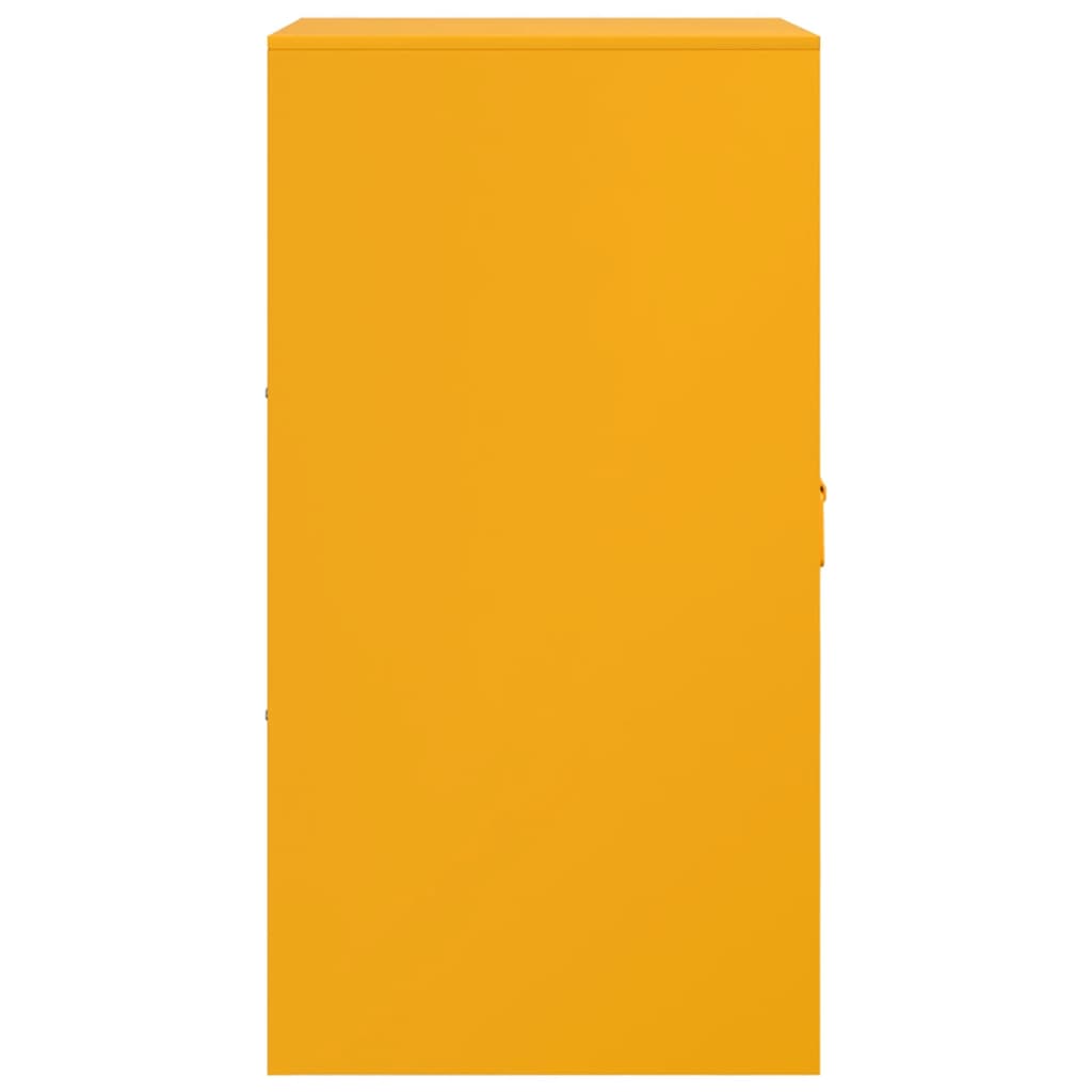 Sideboard Mustard Yellow 34.5x39x73 cm Steel