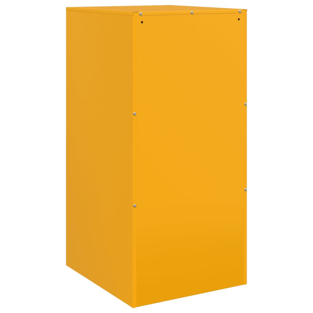 Sideboard Mustard Yellow 34.5x39x73 cm Steel