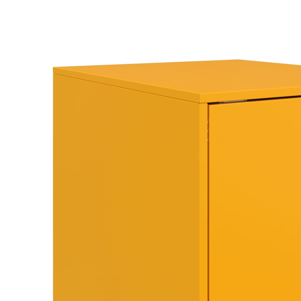 Sideboard Mustard Yellow 34.5x39x73 cm Steel