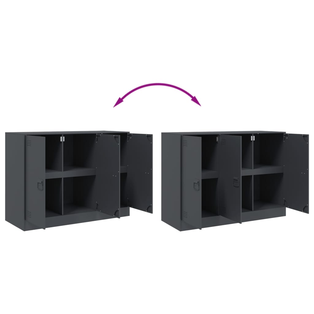 Sideboard Anthracite 99x39x73 cm Steel