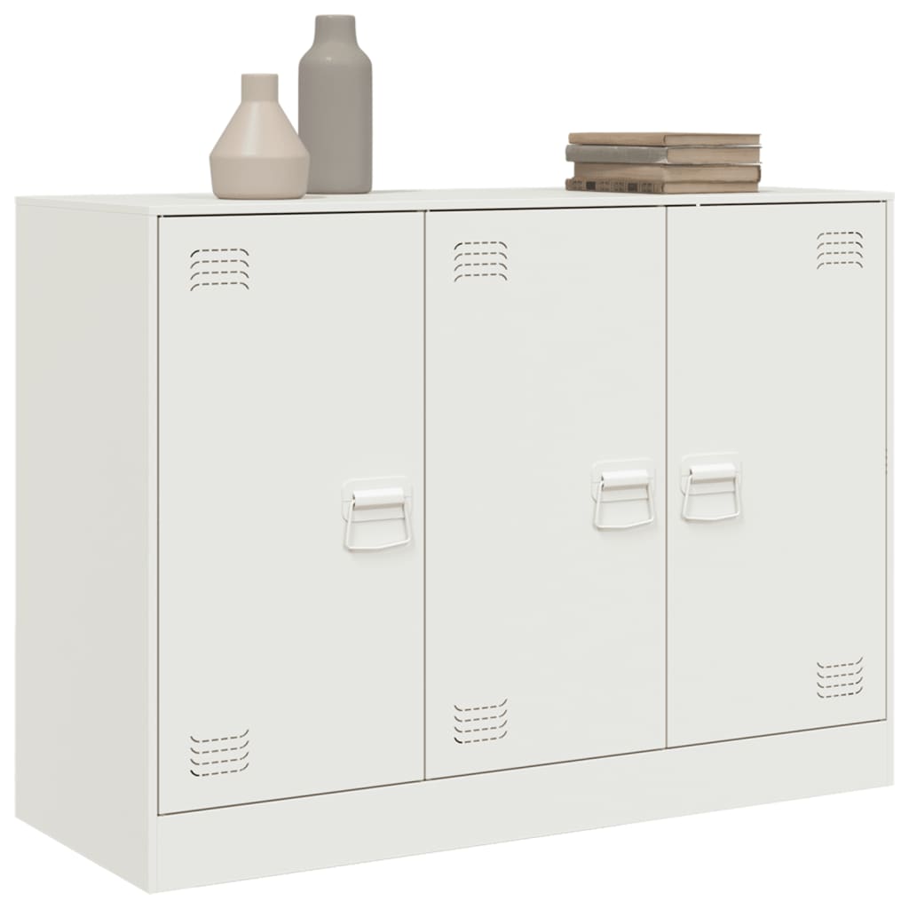 Sideboard White 99x39x73 cm Steel