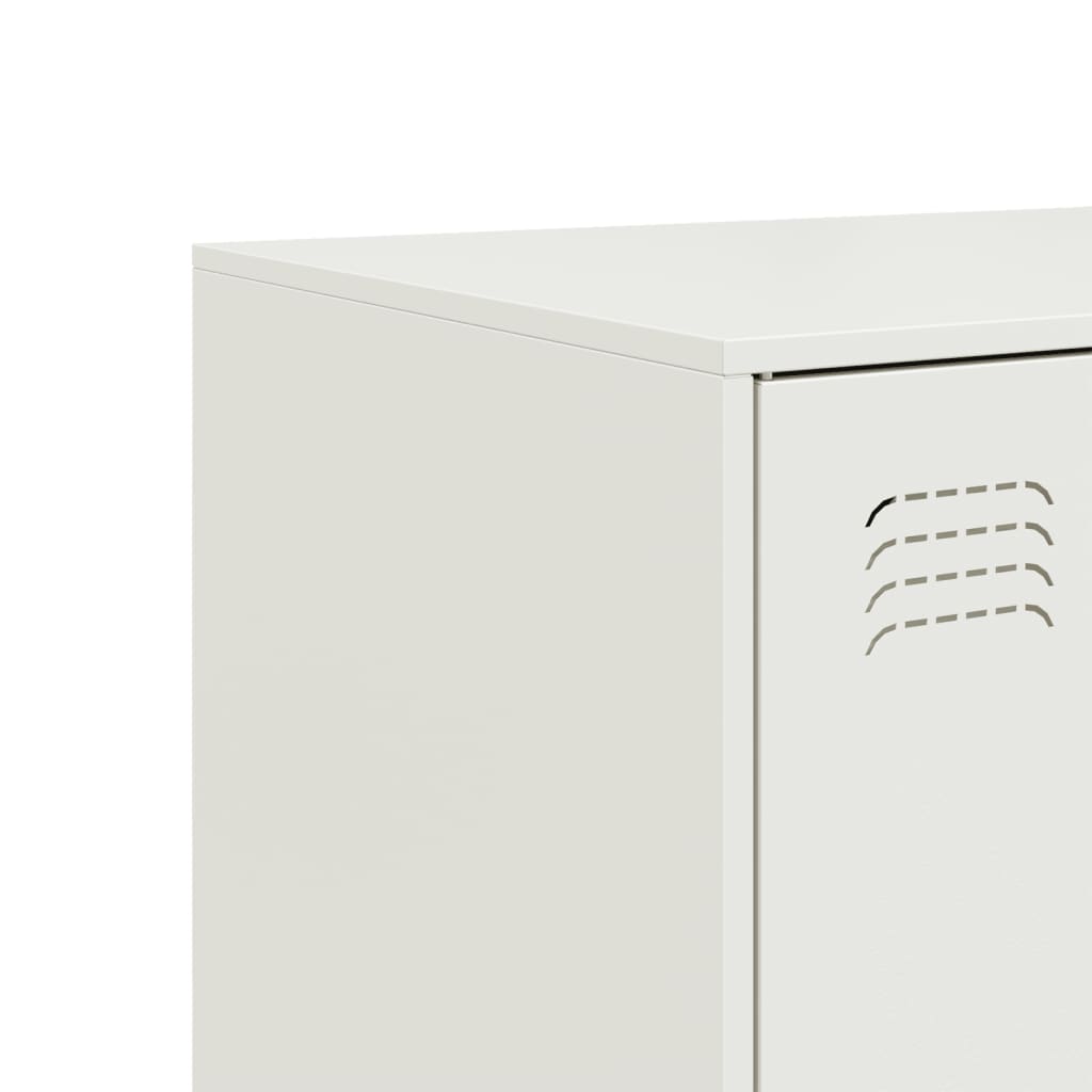 Sideboard White 99x39x73 cm Steel