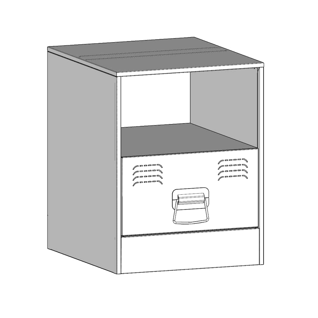 Bedside Cabinet Anthracite 34.5x39x44 cm Steel