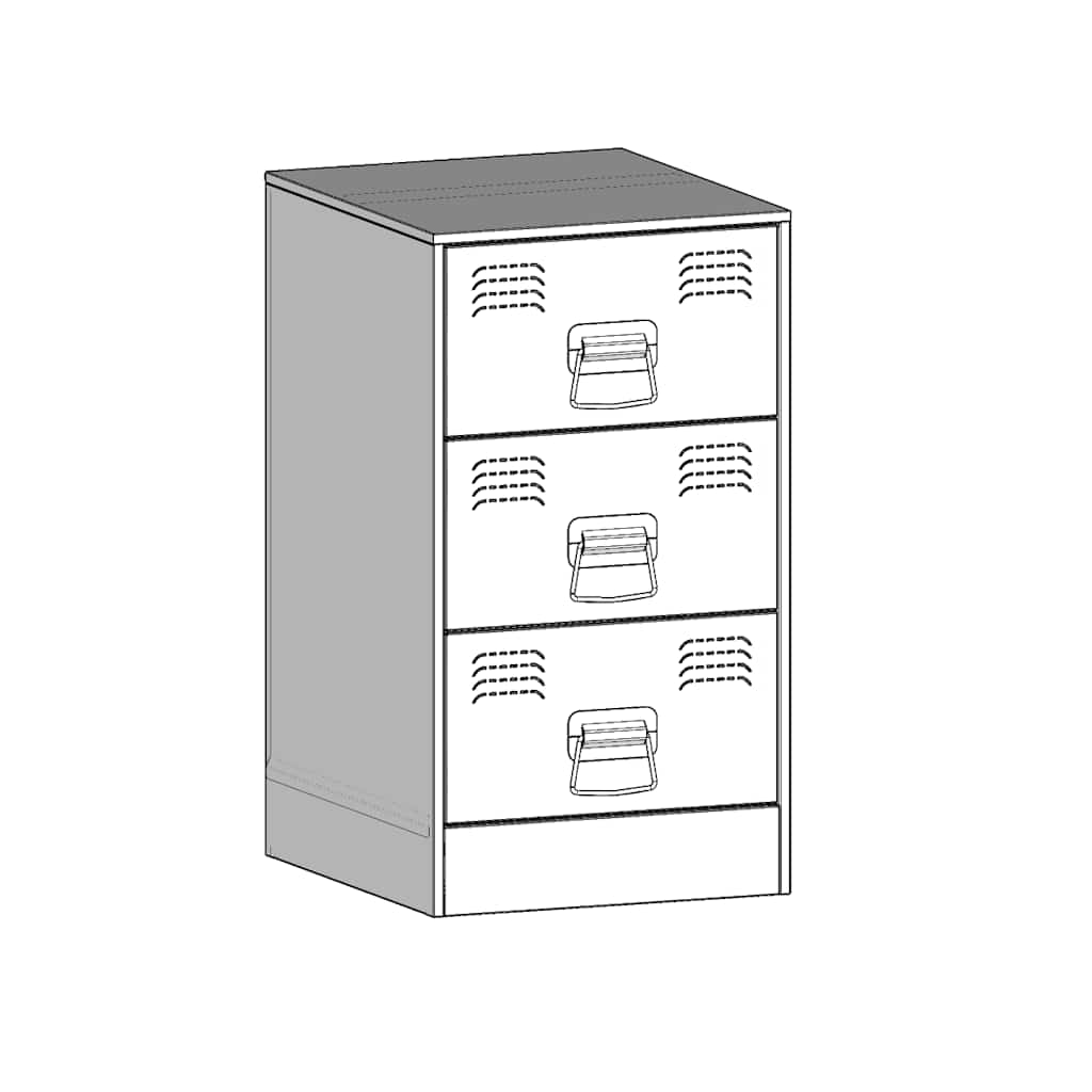 Bedside Cabinets 2 pcs Pink 34.5x39x62 cm Steel