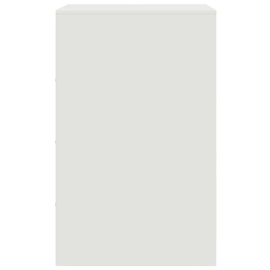 Bedside Cabinets 2 pcs White 34.5x39x62 cm Steel
