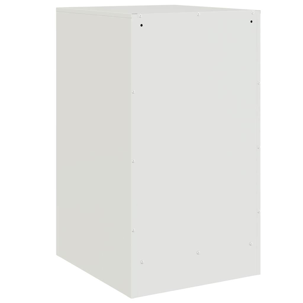 Bedside Cabinets 2 pcs White 34.5x39x62 cm Steel