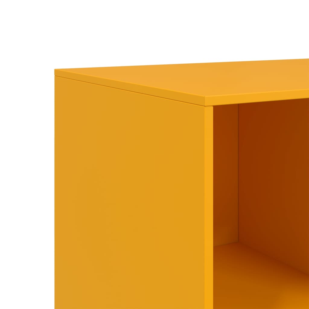 Sideboard Mustard Yellow 99x39x73 cm Steel