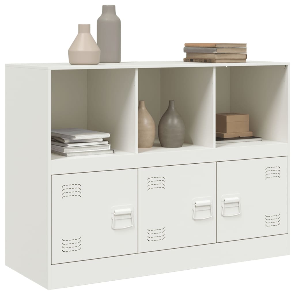 Sideboard White 99x39x73 cm Steel