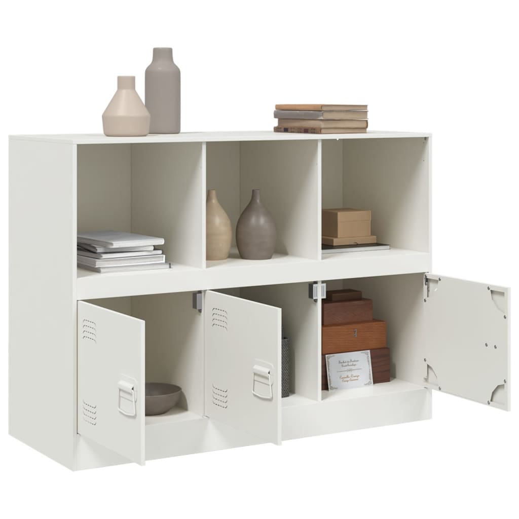 Sideboard White 99x39x73 cm Steel