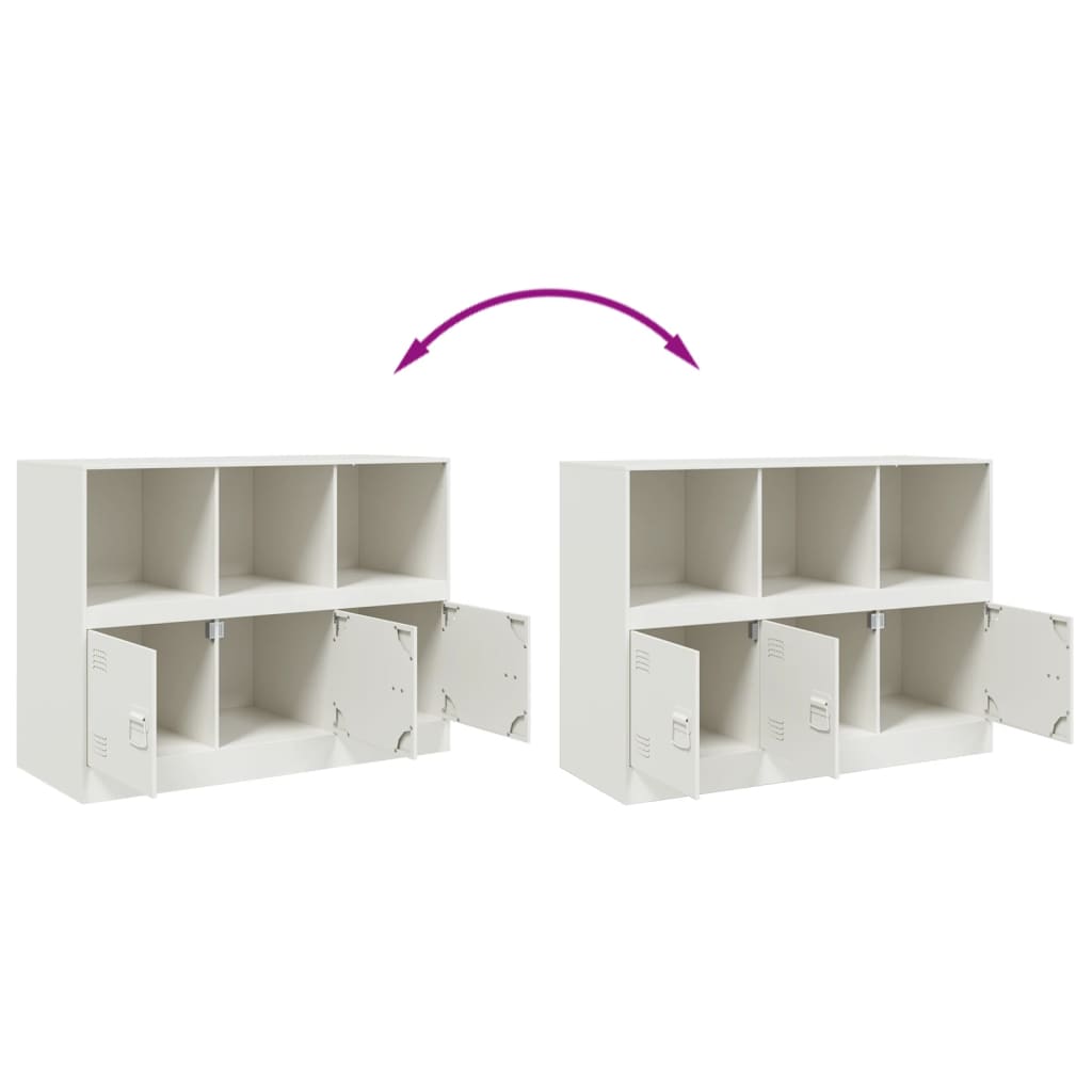 Sideboard White 99x39x73 cm Steel