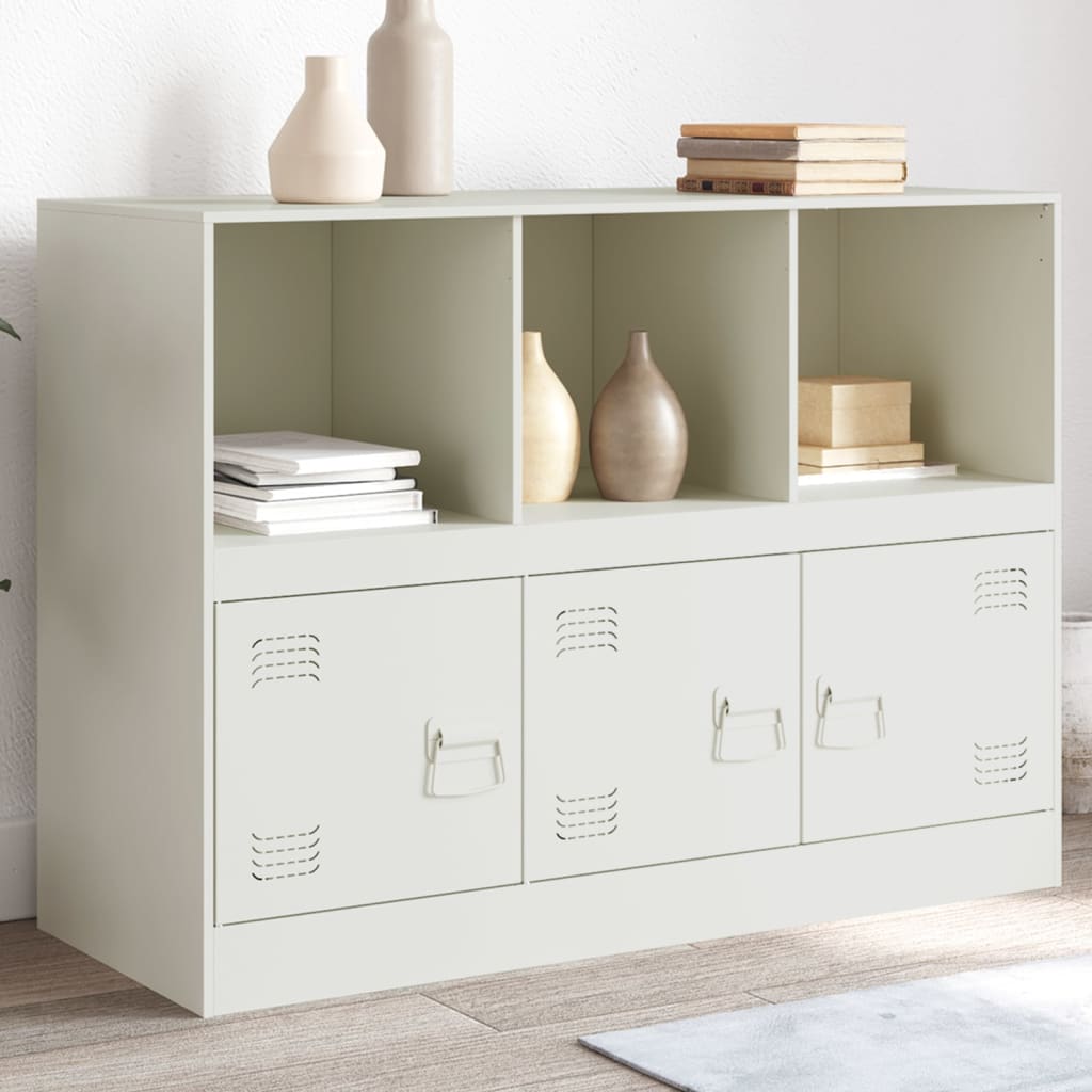 Sideboard White 99x39x73 cm Steel
