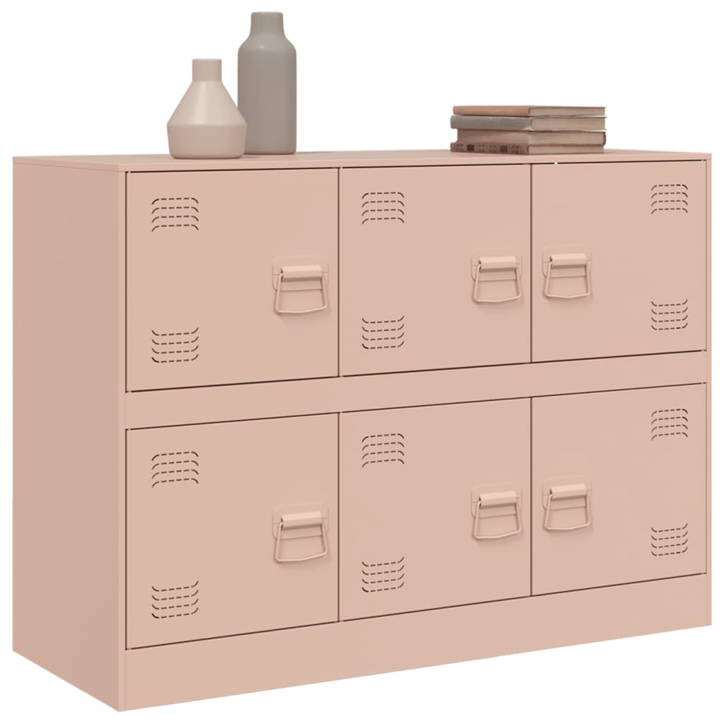 Sideboard Pink 99x39x73 cm Steel