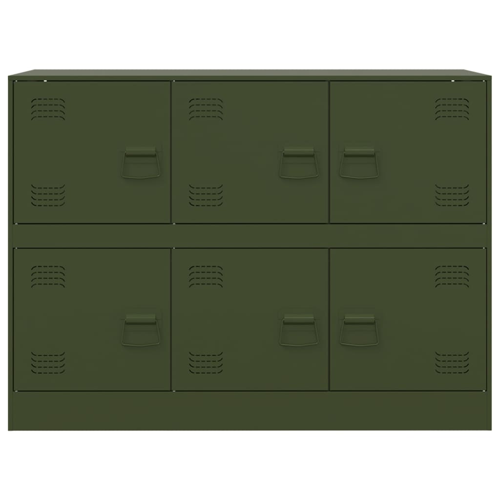 Sideboard Olive Green 99x39x73 cm Steel