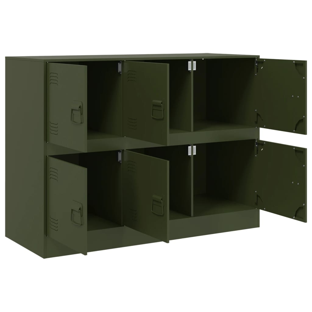 Sideboard Olive Green 99x39x73 cm Steel