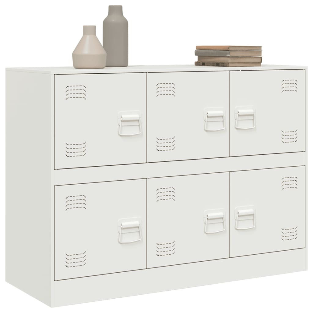 Sideboard White 99x39x73 cm Steel