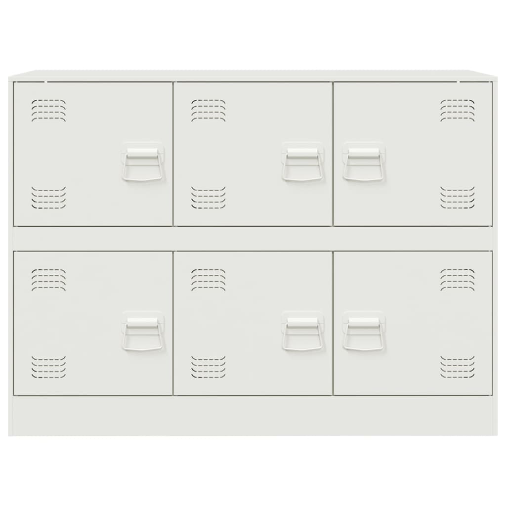 Sideboard White 99x39x73 cm Steel