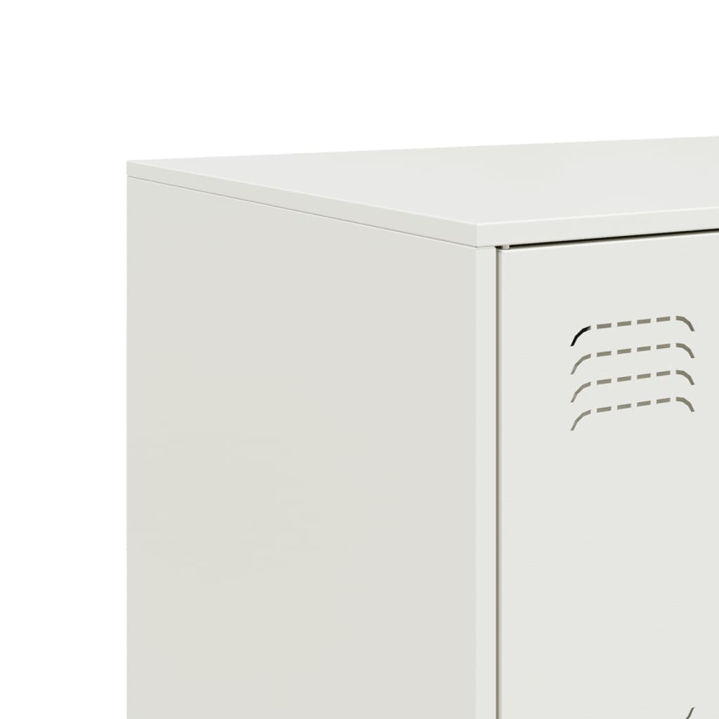 Sideboard White 99x39x73 cm Steel
