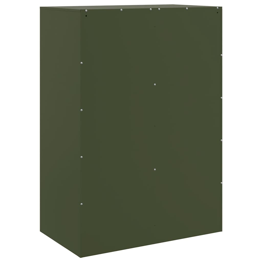 Highboard Olive Green 67x39x95 cm Steel