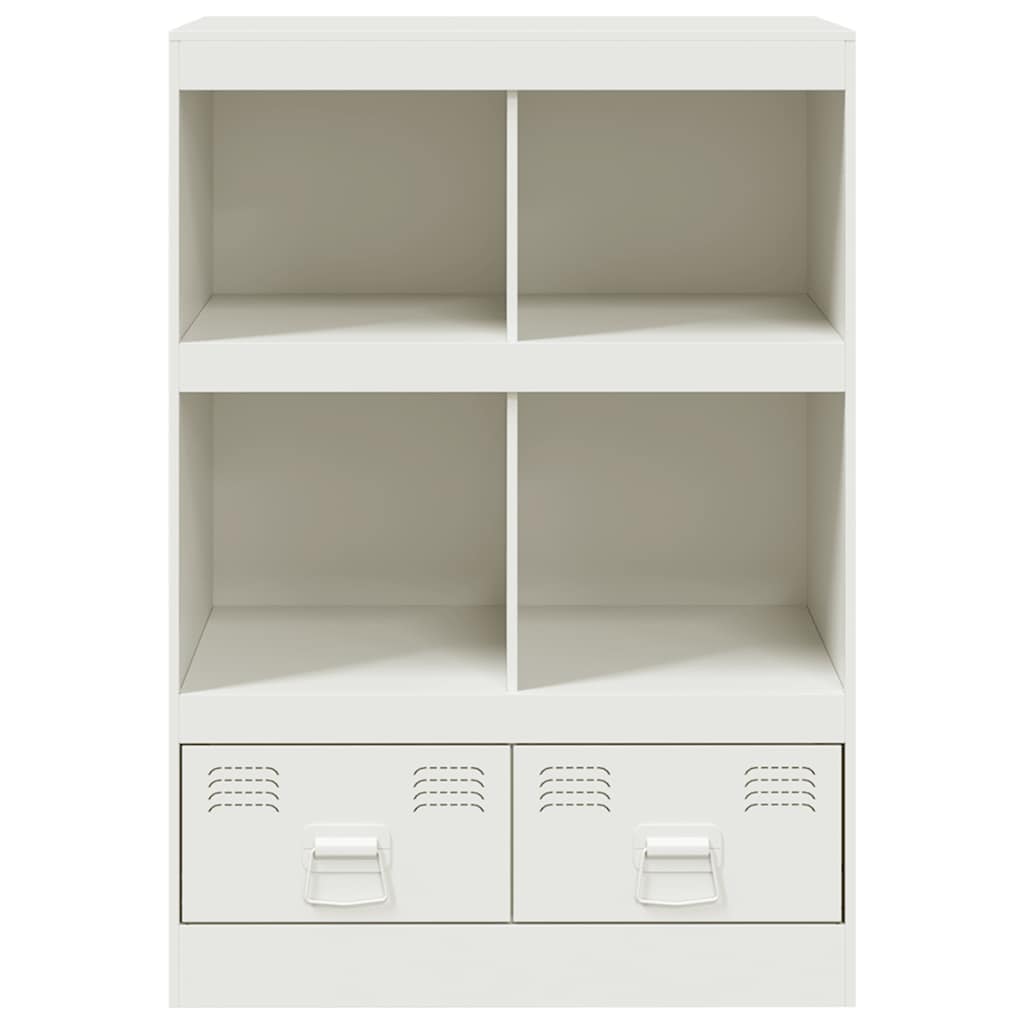Highboard White 67x39x95 cm Steel