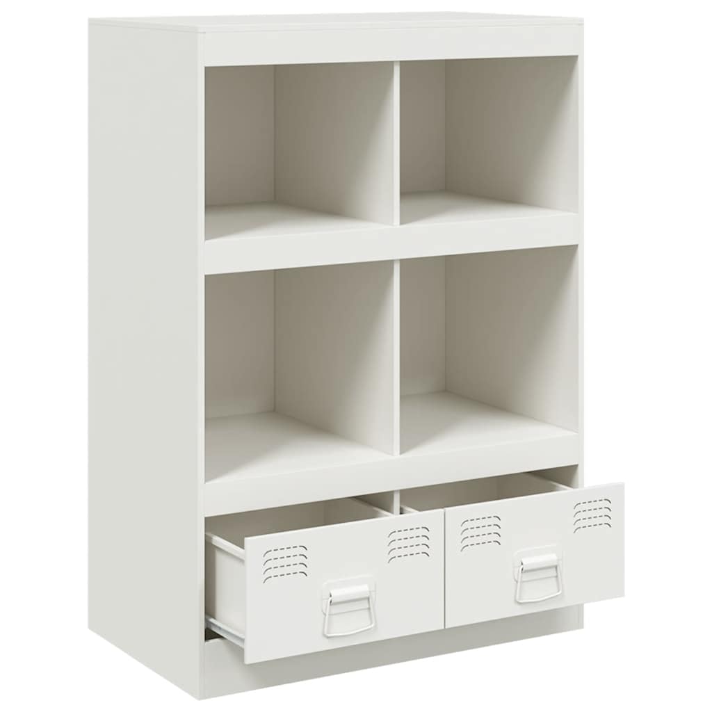 Highboard White 67x39x95 cm Steel