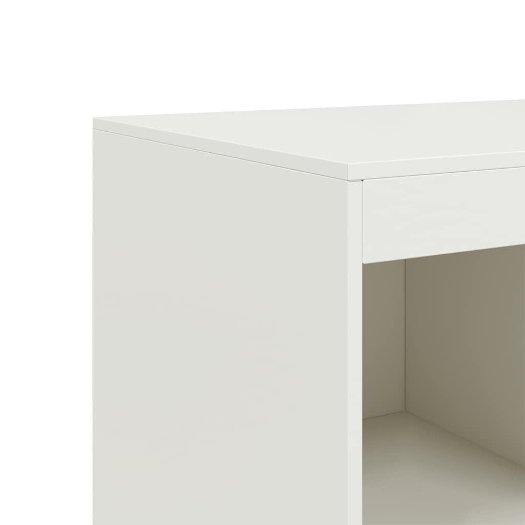 Highboard White 67x39x95 cm Steel