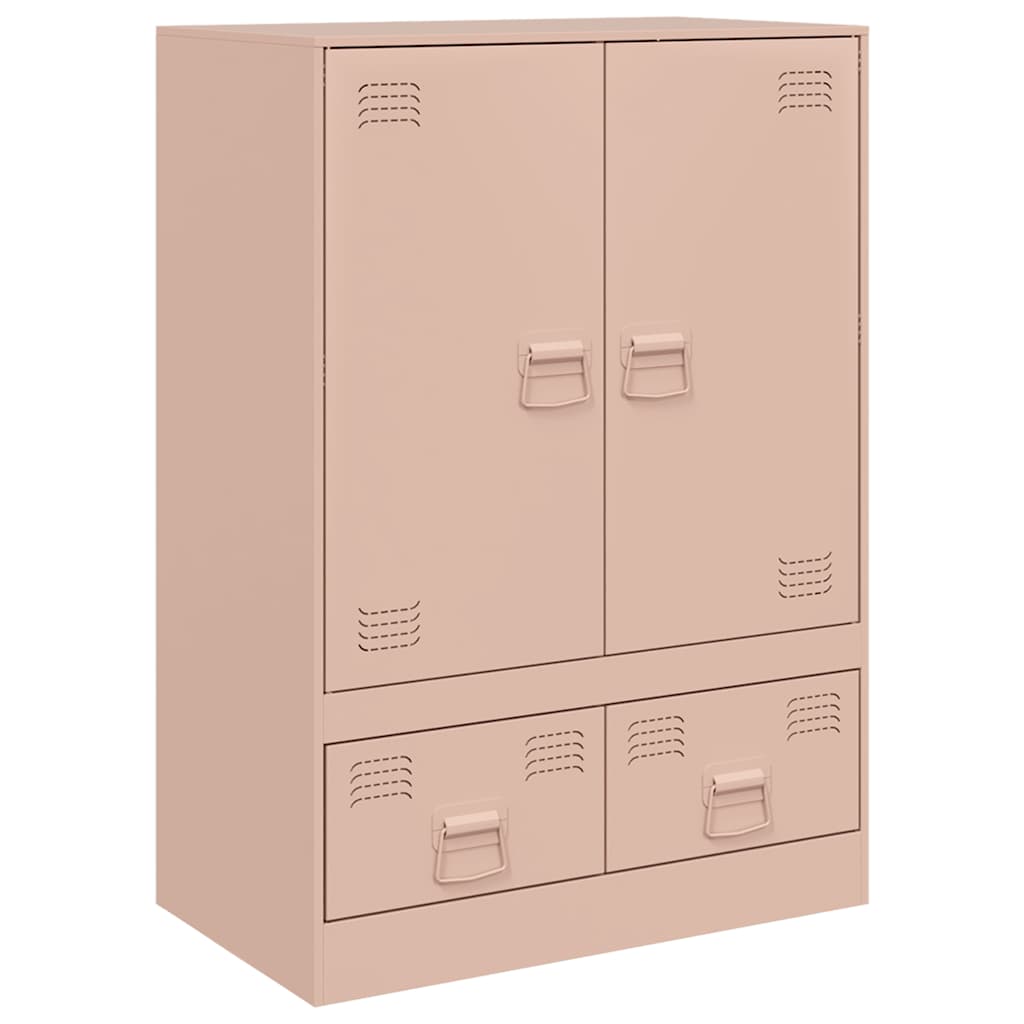 Highboard Pink 67x39x95 cm Steel