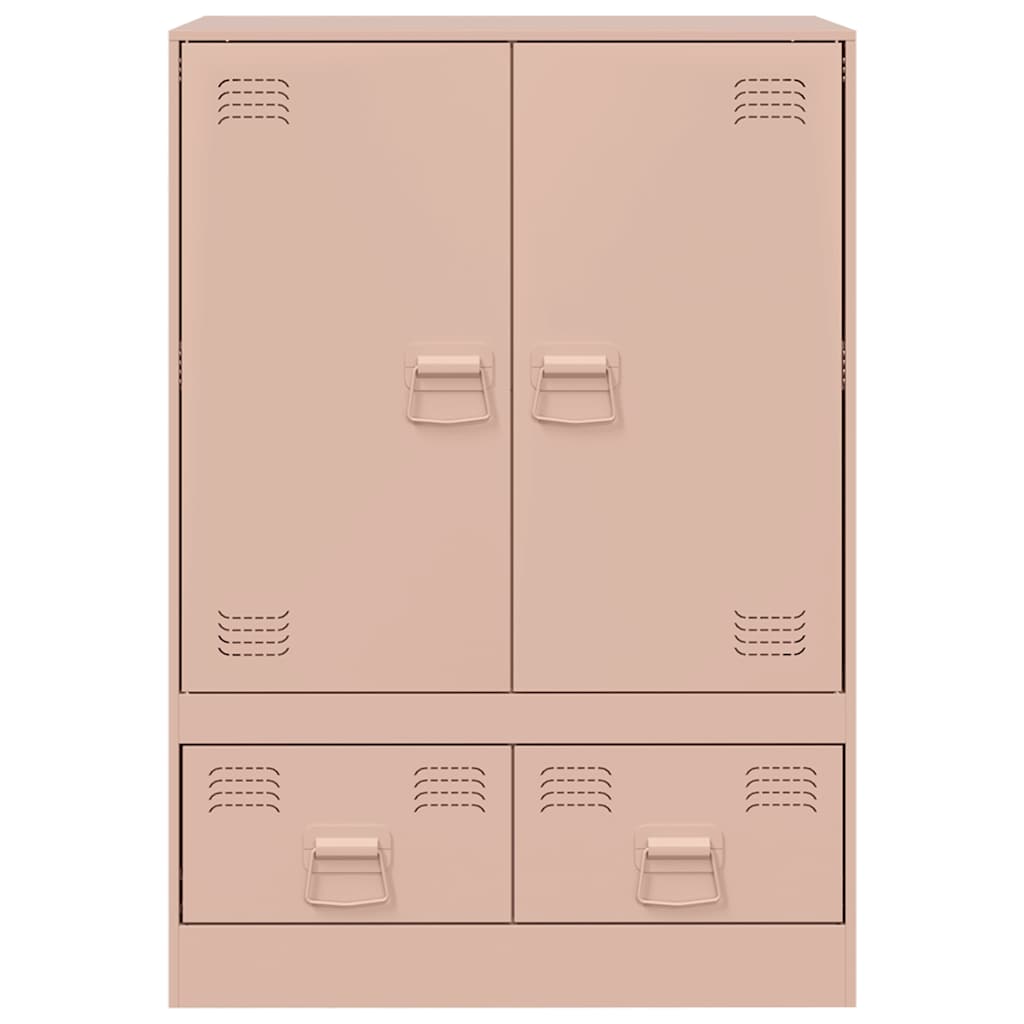Highboard Pink 67x39x95 cm Steel