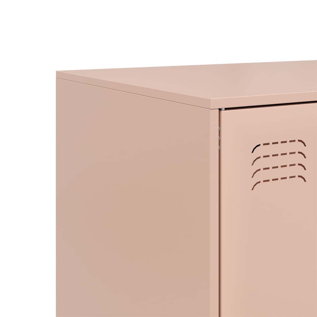 Highboard Pink 67x39x95 cm Steel