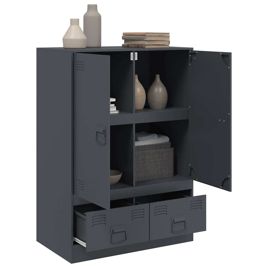 Highboard Anthracite 67x39x95 cm Steel