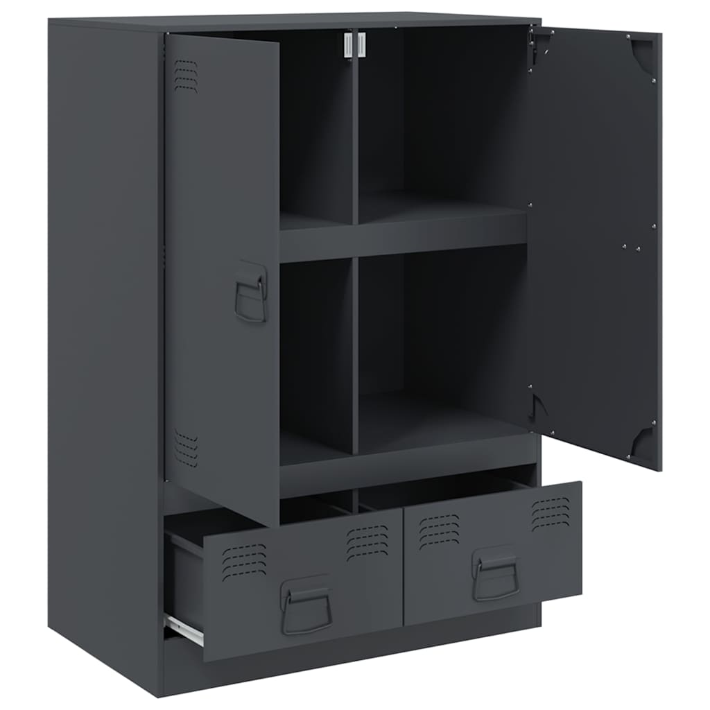 Highboard Anthracite 67x39x95 cm Steel
