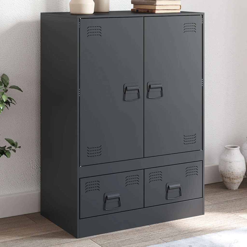 Highboard Anthracite 67x39x95 cm Steel