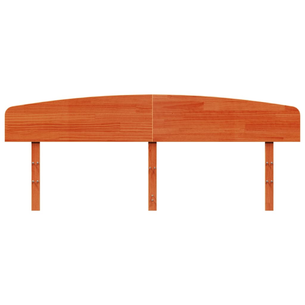 Headboard Wax Brown 180 cm Solid Wood Pine