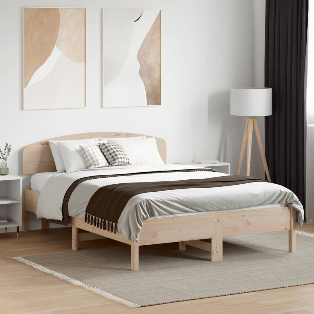 Headboard 120 cm Solid Wood Pine