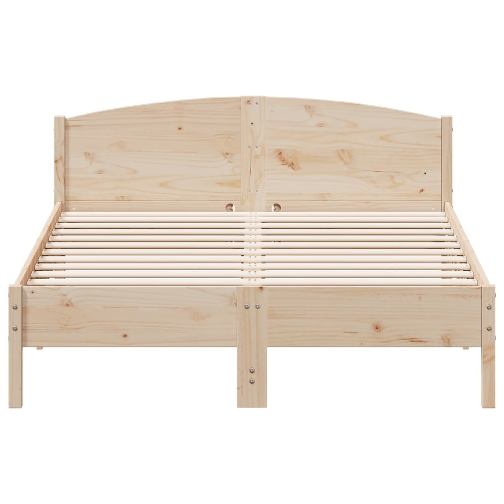 Bed Frame without Mattress 120x200 cm Solid Wood Pine