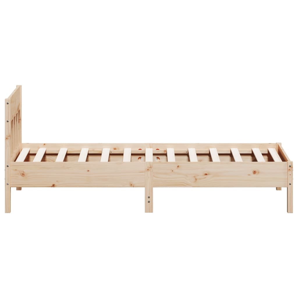 Bed Frame without Mattress 90x190 cm Single Solid Wood Pine
